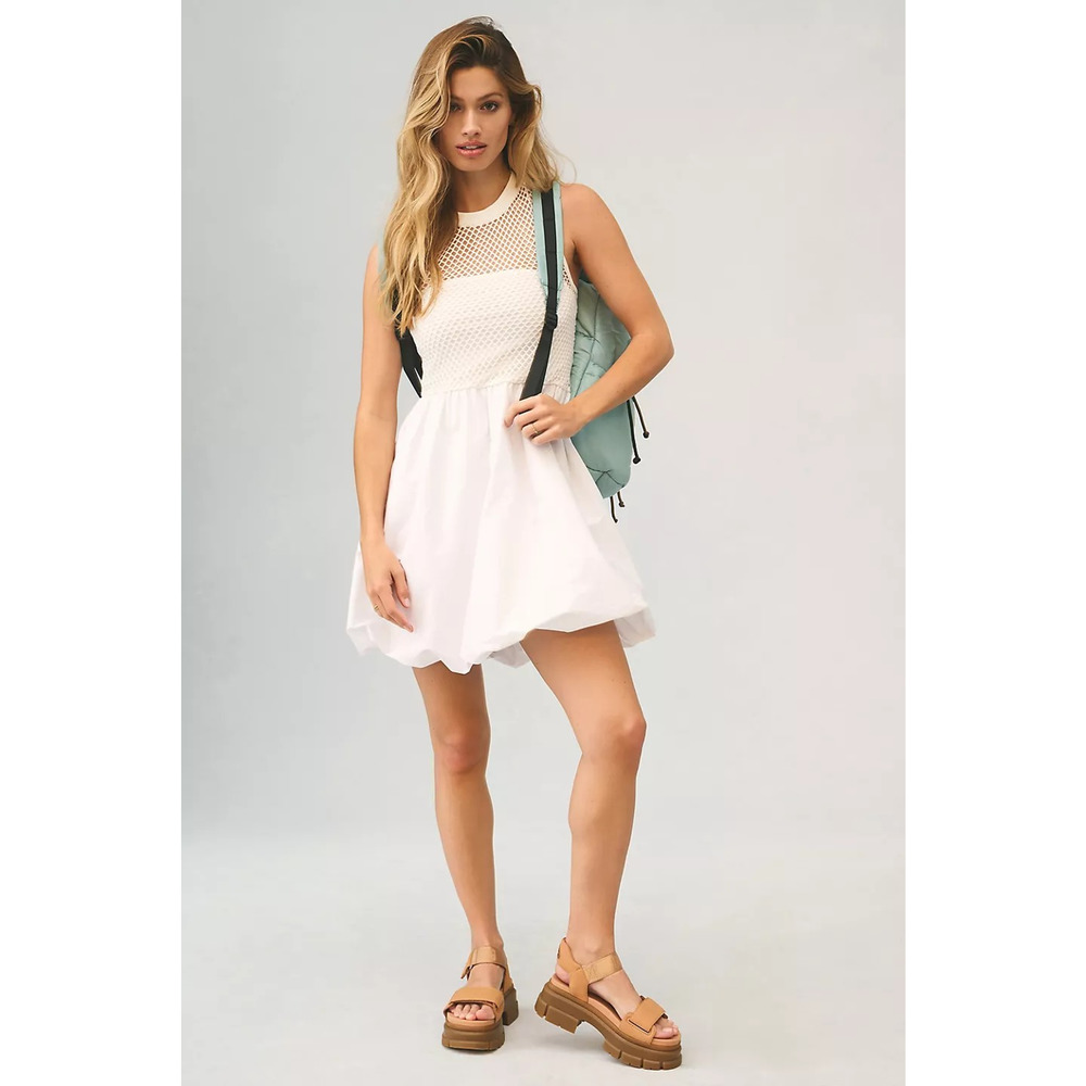 New Anthropologie Maeve Bubble Twofer Dress $160 PLUS 2X White - Picture 10 of 10
